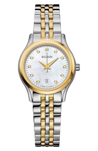 Balmain + Beleganza Diamond Two-Tone Bracelet Watch 27.5mm