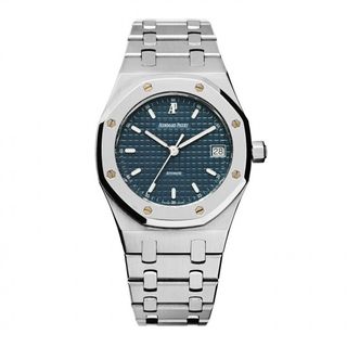 Audemars Piguet + Stainless Steel 37mm Royal Oak Automatic Watch Blue