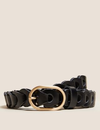 Marks and Spencer + Leather Weave Jean Belt