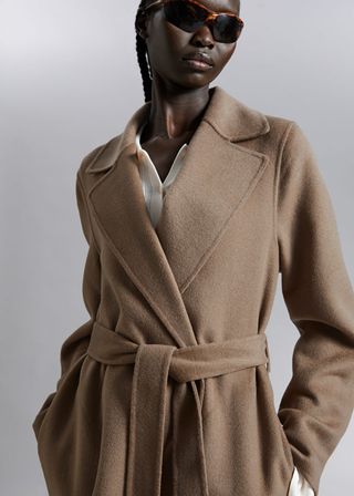 Other stories belted wool coat best sale