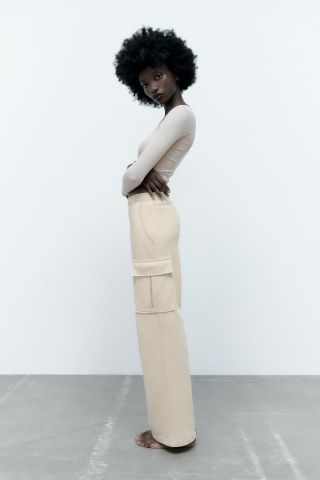 Zara + Plush Cargo Pants