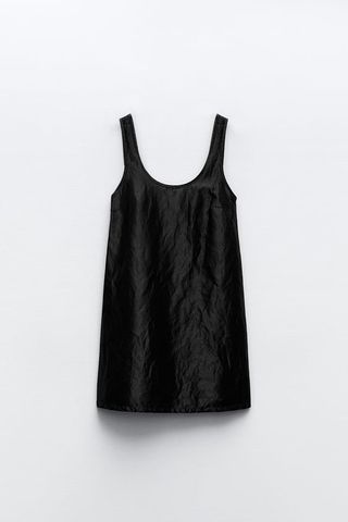 Zara + Satin Effect Mini Dress
