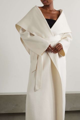 Tove + Zinnia Belted Wool-Blend Felt Coat