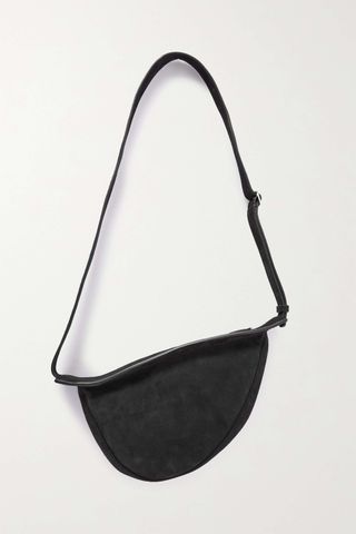 The Row + Slouchy Banana Small Suede Shoulder Bag