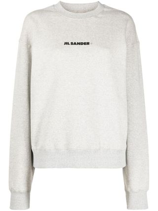 Jil Sander + Logo-Print Cotton Sweatshirt