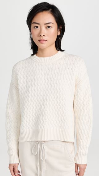 Sweaty Betty + Classic Cable Sweater