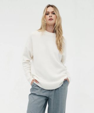 Naadam + Luxe Cashmere Oversized Crewneck Sweater