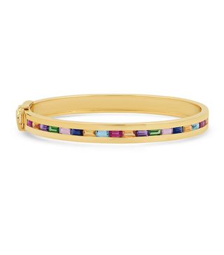 Eriness + Multi Colored Baguette Row Bangle