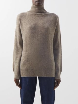 Raey + Responsible-Cashmere Blend Roll-Neck Sweater