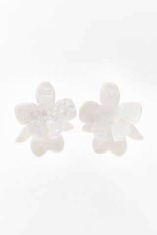 Zara + Acetate Flower Earrings