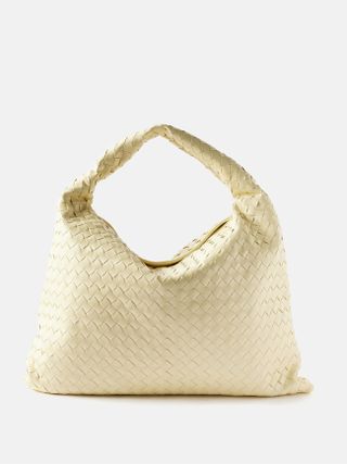 28. Bottega Veneta + Hop Large Intrecciato-Leather Shoulder Bag
