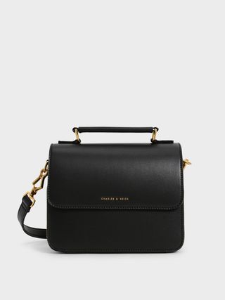 Charles & Keith + Front Flap Top Handle Bag