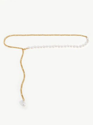Missoma + Baroque Pearl Figaro Chain Belt