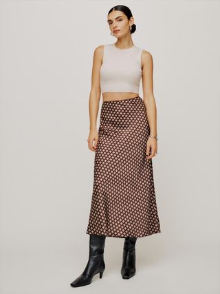 Reformation + Layla Silk Skirt