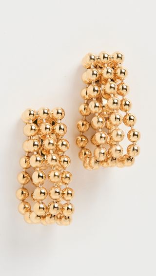 Kenneth Jay Lane + Row Beads Clip-On Earrings