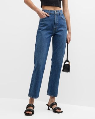 Agolde + Stovepipe High Rise Straight Jeans