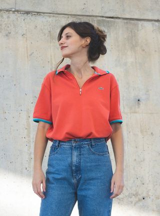 Vintage Lacoste + Polo Shirt 1/3 Zip Up Y2k - Etsy