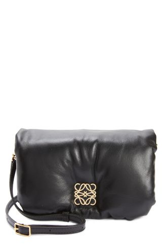 Loewe + Mini Goya Lambskin Leather Puffer Bag