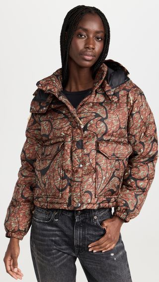 The North Face + Women's Printed 71 Sierra Down Short Jacket