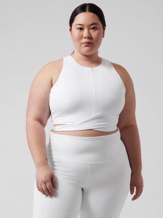 Athleta + Conscious Crop Cut Out Bra D-DD