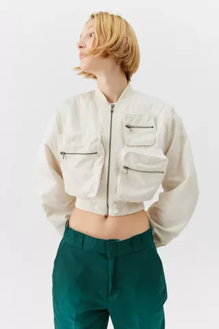 Urban Outfitters + Jodie Cropped Bomber Jacket