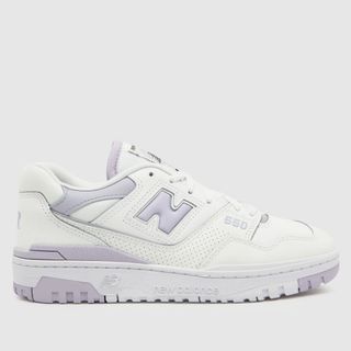 New Balance + 550 Trainers in Lilac