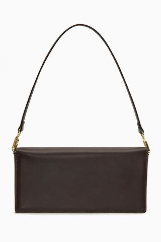 COS + Leather Baguette Shoulder Bag