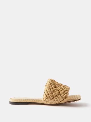 Bottega Veneta + Lido 05 Raffia Sandals