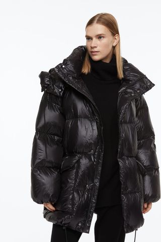 H&M + Hooded Down Jacket