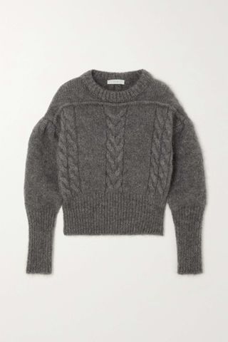 Lvir + Cable-Knit Mohair-Blend Sweater