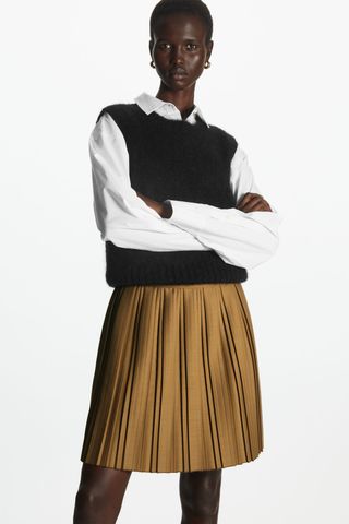 COS + Pleated Wool Skirt