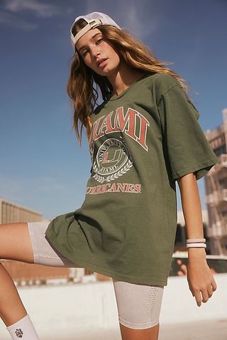 Free People + Miami Canes BF Tee