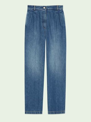 Gucci + Washed Denim Pant