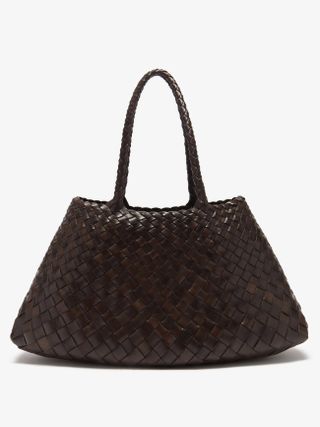 Dragon Diffusion + Santa Croce Woven-Leather Tote