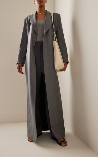 Beare Park + Tailored Wool Wrap Coat