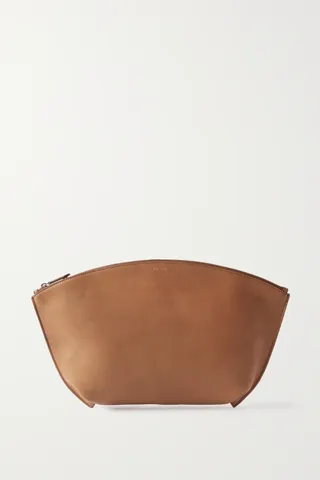 The Row + Dante Large Leather Clutch