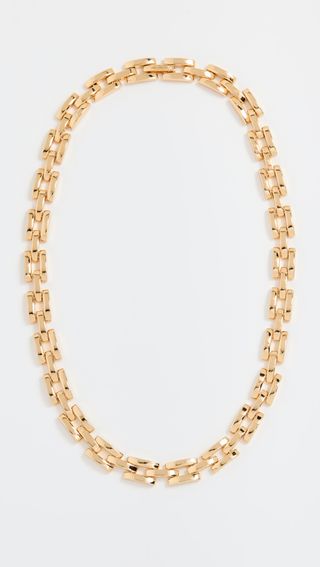 Demarson + Shiny Gold Freja Link Necklace