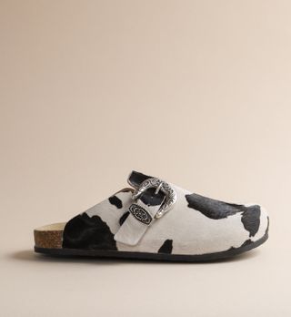 Brother Vellies + Greg Shoe in Black Cow
