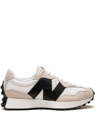 New Balance + 327 White/Black Sneakers