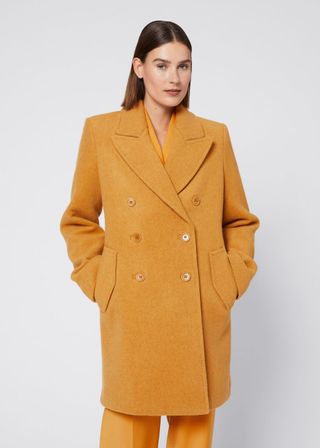 & Other Stories + Boxy Double-Breasted Wool Coat