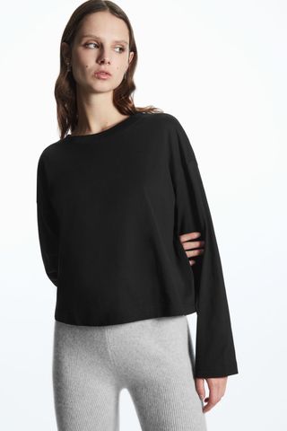 COS + Cropped Long-Sleeve T-Shirt