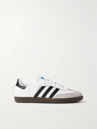 Adidas Originals + Samba Og Leather and Suede Sneakers