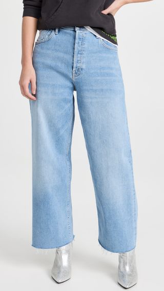 Mother + Spinner Ankle Fray Jeans