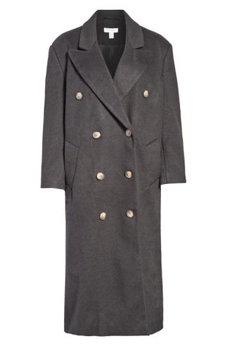 Topshop + Smart Oversized Double Breasted Coat