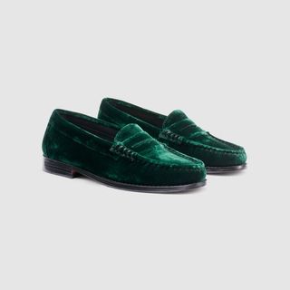 GH Bass + Whitney Velvet Weejuns Loafer