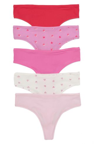 Skims + Fits Everybody Assorted 5-Pack Thongs