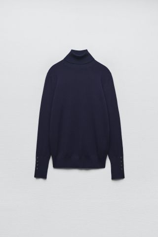 Zara + Basic Turtleneck Knit Sweater