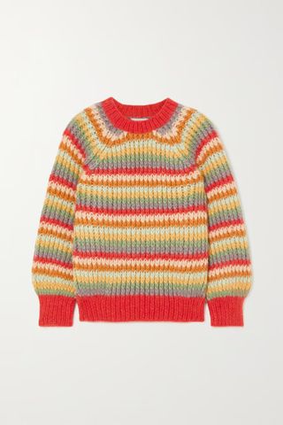 Dôen + Field Striped Alpaca-Blend Sweater