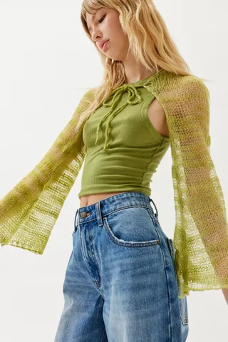 Urban Outfitters + Camille Knit Shrug Cardigan