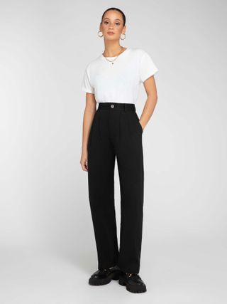 Omnes + Cinnamon Relaxed Trousers in Black